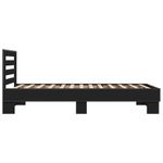 Casa si Gradina - Mobilier - Paturi si accesorii - Paturi - Cadru de pat, negru, 100x200 cm, lemn prelucrat si metal - Infinity.ro