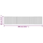 Casa si Gradina - Textile si covoare - Covoare - Covoare casa - Covor dreptunghiular, maro inchis, 60x300 cm, bambus - Infinity.ro