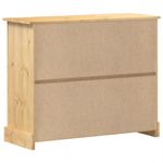 Casa si Gradina/Mobilier/Organizare si depozitare/Cutii depozitare - Dulap cu sertare „Corona”, 110x43x91 cm, lemn masiv de pin - Infinity.ro