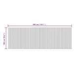 Casa si Gradina - Textile si covoare - Covoare - Covoare casa - Covor dreptunghiular, gri, 100x300 cm, bambus - Infinity.ro