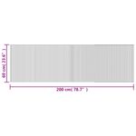 Casa si Gradina - Textile si covoare - Covoare - Covoare casa - Covor dreptunghiular, maro inchis, 60x200 cm, bambus - Infinity.ro