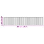 Casa si Gradina - Textile si covoare - Covoare - Covoare casa - Covor dreptunghiular, negru, 60x300 cm, bambus - Infinity.ro