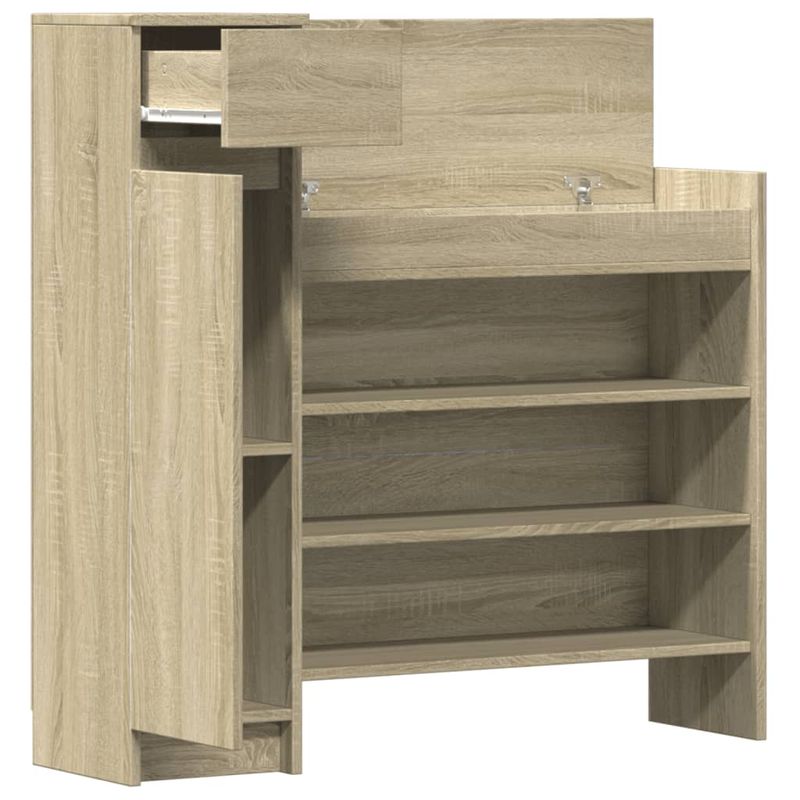 Casa si Gradina - Mobilier - Organizare si depozitare - Organizator incaltaminte - Dulap de pantofi stejar Sonoma 100,5x28x100 cm lemn prelucrat - Infinity.ro