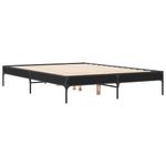 Casa si Gradina - Mobilier - Paturi si accesorii - Paturi - Cadru de pat, negru, 120x190 cm, lemn prelucrat si metal - Infinity.ro