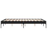Casa si Gradina - Mobilier - Paturi si accesorii - Paturi - Cadru de pat, negru, 120x190 cm, lemn prelucrat si metal - Infinity.ro