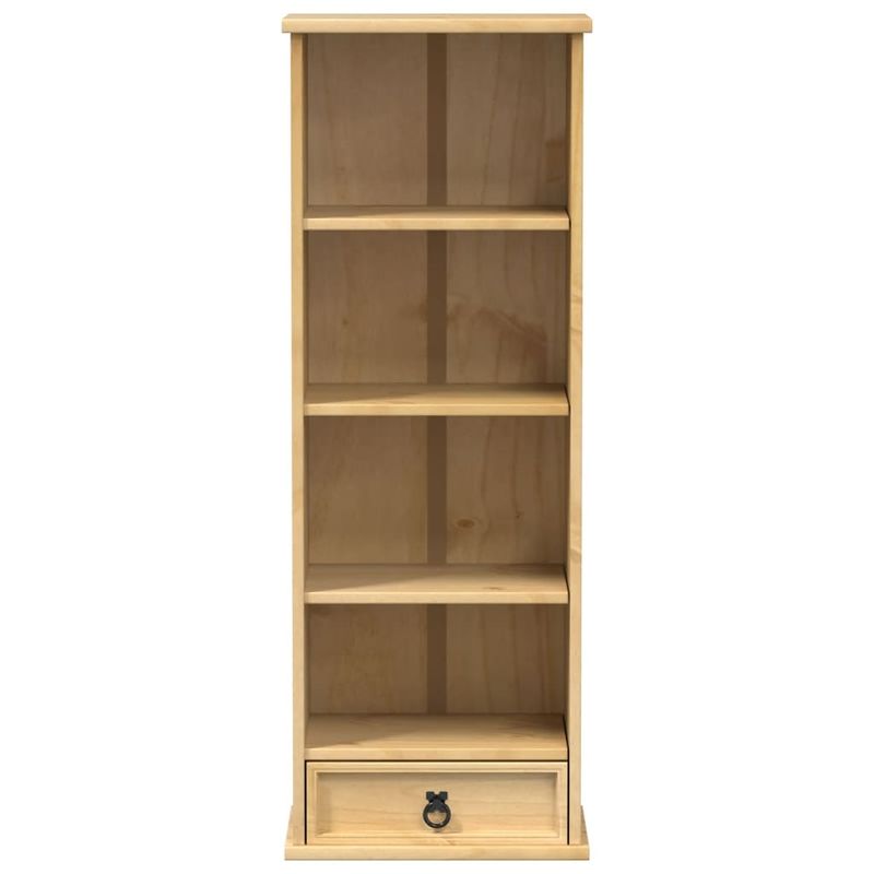 Casa si Gradina - Mobilier - Biblioteci si rafturi - Biblioteci - Dulap de CD-uri „Corona”, 40x30x110 cm, lemn masiv de pin - Infinity.ro