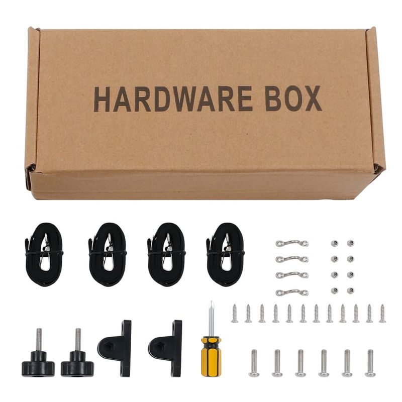 Auto si Moto - Ambarcatiuni - Accesorii ambarcatiuni - Parasolar barca Bimini cu 3 arcuri, negru, 184x189x135 cm - Infinity.ro