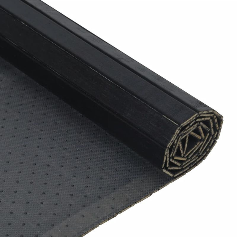 Casa si Gradina - Textile si covoare - Covoare - Covoare casa - Covor dreptunghiular, negru, 100x400 cm, bambus - Infinity.ro