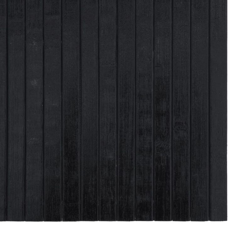 Casa si Gradina - Textile si covoare - Covoare - Covoare casa - Covor dreptunghiular, negru, 100x400 cm, bambus - Infinity.ro
