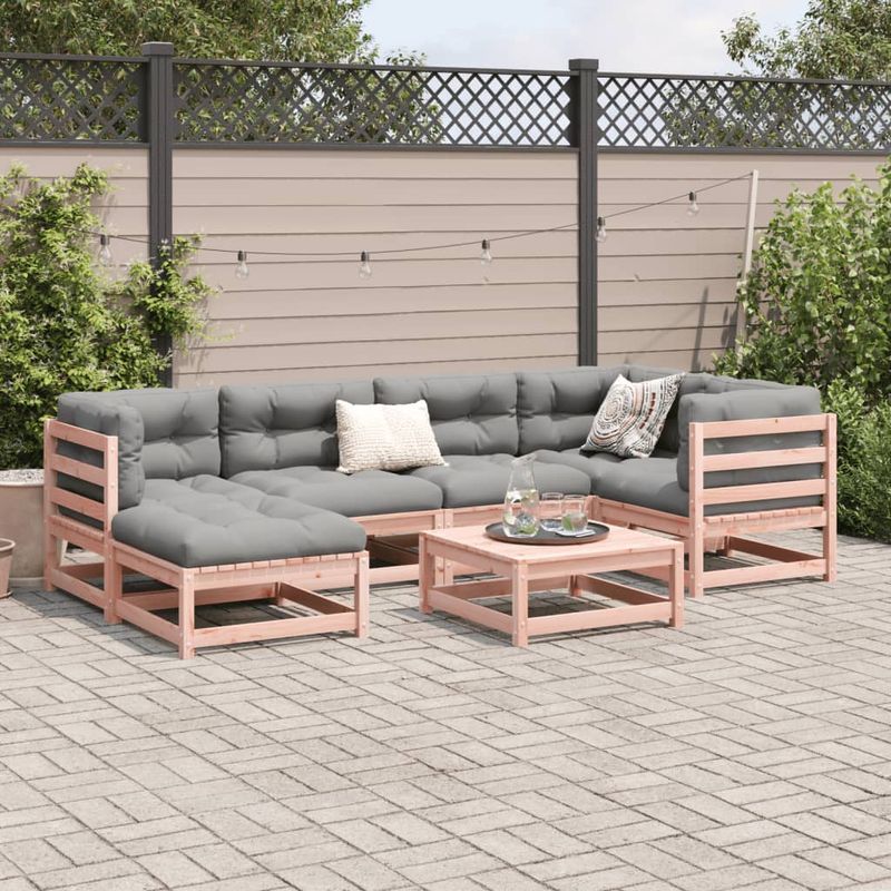 Casa si Gradina - Gradina si terasa - Mobilier exterior - Seturi mobila gradina - Set canapele gradina, 7 piese, lemn masiv brad douglas - Infinity.ro