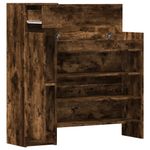 Casa si Gradina - Mobilier - Organizare si depozitare - Organizator incaltaminte - Pantofar, stejar afumat, 100,5x28x100 cm, lemn compozit - Infinity.ro