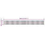 Casa si Gradina - Textile si covoare - Covoare - Covoare casa - Covor dreptunghiular, negru, 100x1000 cm, bambus - Infinity.ro