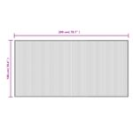 Casa si Gradina - Textile si covoare - Covoare - Covoare casa - Covor dreptunghiular, natural deschis, 100x200 cm, bambus - Infinity.ro