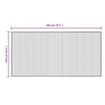 Casa si Gradina - Textile si covoare - Covoare - Covoare casa - Covor dreptunghiular, maro inchis, 100x200 cm, bambus - Infinity.ro