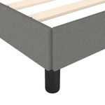 Casa si Gradina - Mobilier - Paturi si accesorii - Paturi - Cadru de pat, gri inchis, 120x190 cm, material textil - Infinity.ro