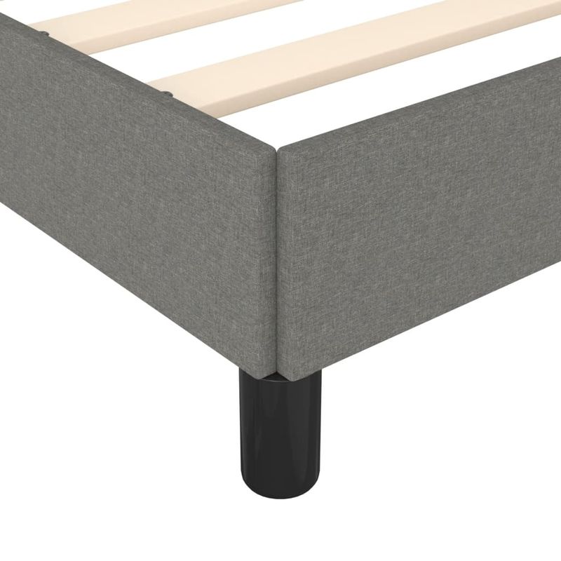 Casa si Gradina - Mobilier - Paturi si accesorii - Paturi - Cadru de pat, gri inchis, 120x190 cm, material textil - Infinity.ro