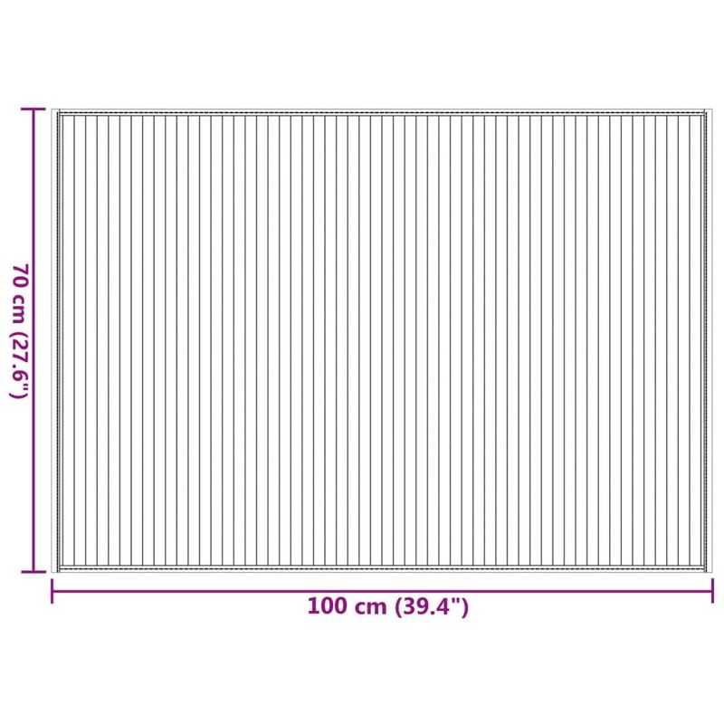 Casa si Gradina - Textile si covoare - Covoare - Covoare casa - Covor dreptunghiular, gri, 70x100 cm, bambus - Infinity.ro