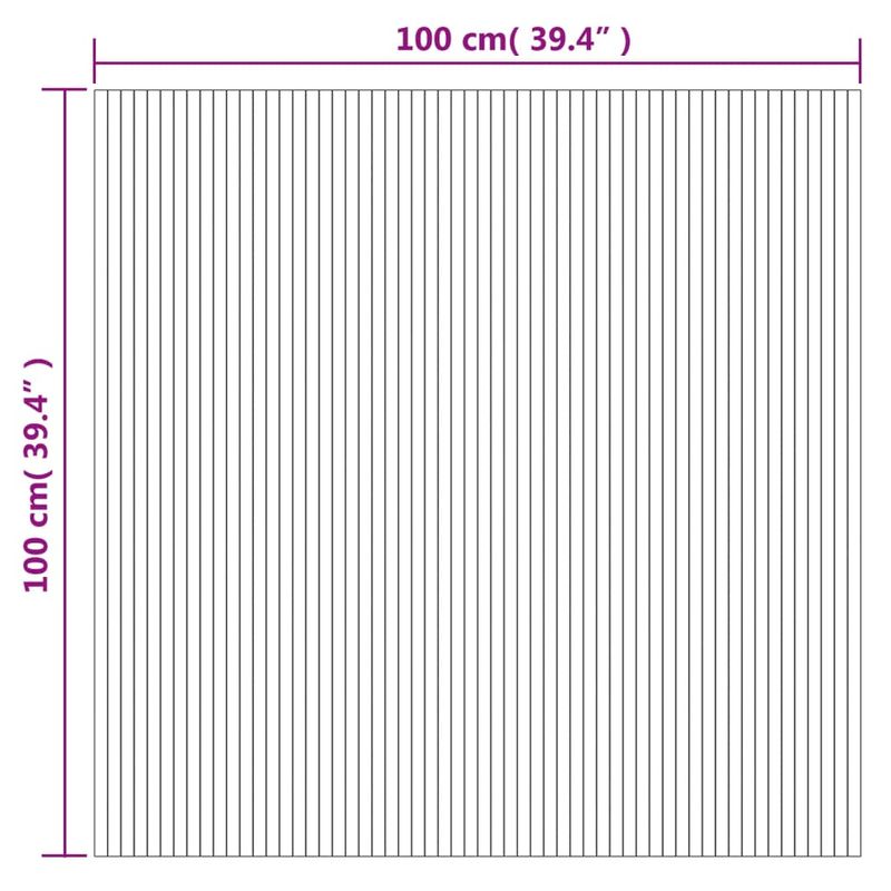 Casa si Gradina - Textile si covoare - Covoare - Covoare casa - Covor dreptunghiular, gri, 100x100 cm, bambus - Infinity.ro