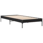 Casa si Gradina - Mobilier - Paturi si accesorii - Paturi - Cadru de pat, negru, 90x200 cm, lemn prelucrat si metal - Infinity.ro