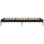 Casa si Gradina - Mobilier - Paturi si accesorii - Paturi - Cadru de pat, negru, 90x200 cm, lemn prelucrat si metal - Infinity.ro