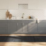 Casa si Gradina - Textile si covoare - Covoare - Covoare casa - Covor dreptunghiular, gri, 80x400 cm, bambus - Infinity.ro