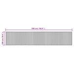 Casa si Gradina - Textile si covoare - Covoare - Covoare casa - Covor dreptunghiular, gri, 100x500 cm, bambus - Infinity.ro