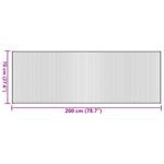 Casa si Gradina - Textile si covoare - Covoare - Covoare casa - Covor dreptunghiular, maro inchis, 70x200 cm, bambus - Infinity.ro