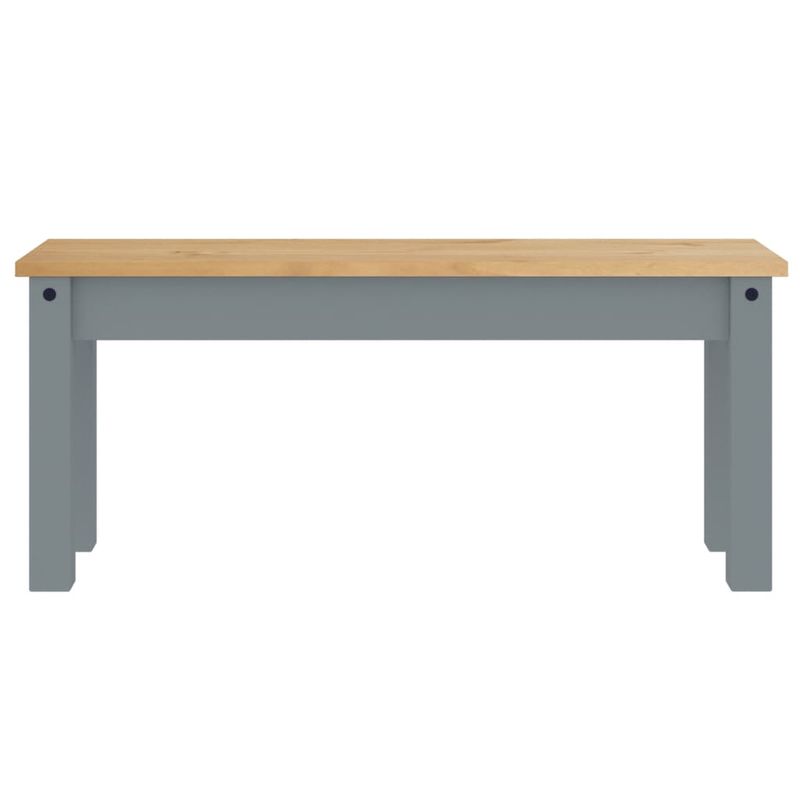 Casa si Gradina - Mobilier - Canapele si coltare - Banchete - Bancheta de bucatarie Panama, gri, 105x30x45 cm, lemn masiv pin - Infinity.ro