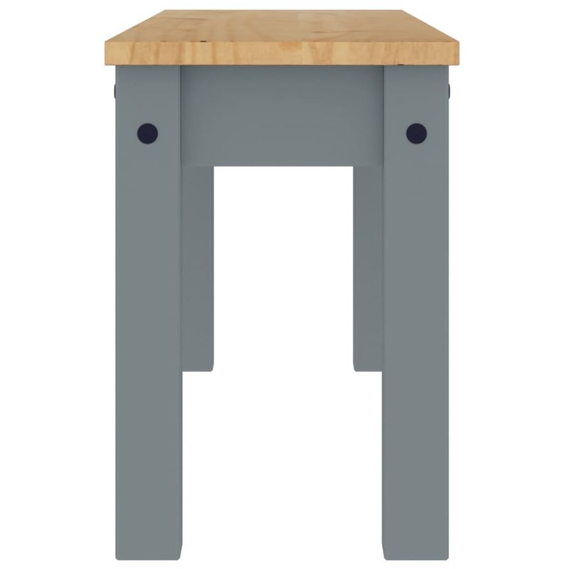 Casa si Gradina - Mobilier - Canapele si coltare - Banchete - Bancheta de bucatarie Panama, gri, 105x30x45 cm, lemn masiv pin - Infinity.ro