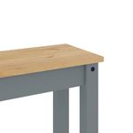 Casa si Gradina - Mobilier - Canapele si coltare - Banchete - Bancheta de bucatarie Panama, gri, 105x30x45 cm, lemn masiv pin - Infinity.ro