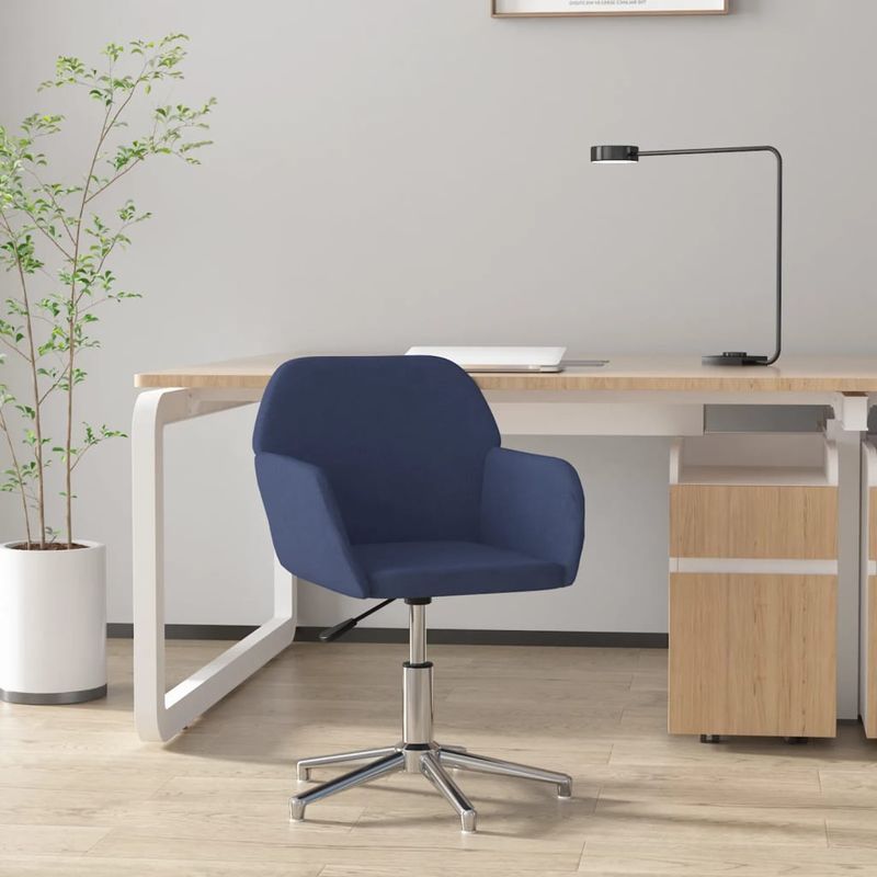 Casa si Gradina - Mobilier - Scaune si fotolii - Scaune - Scaun de birou pivotant, albastru, material textil - Infinity.ro