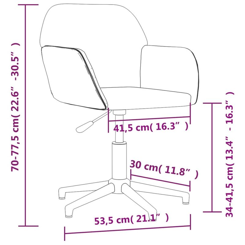 Casa si Gradina - Mobilier - Scaune si fotolii - Scaune - Scaun de birou pivotant, albastru, material textil - Infinity.ro