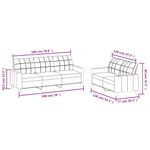 Casa si Gradina - Mobilier - Seturi de mobilier - Seturi living - Set de canapele cu perne, 2 piese, rosu vin, piele ecologica - Infinity.ro