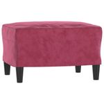 Casa si Gradina - Mobilier - Seturi de mobilier - Seturi living - Set canapea cu perne, 3 piese, rosu vin, catifea - Infinity.ro
