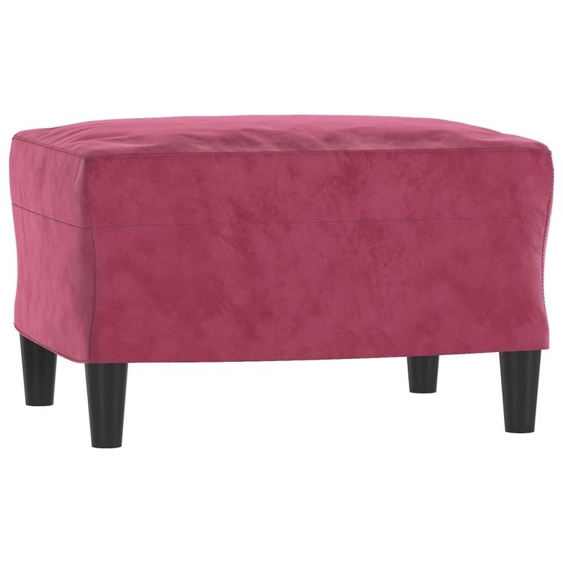Casa si Gradina - Mobilier - Seturi de mobilier - Seturi living - Set canapea cu perne, 3 piese, rosu vin, catifea - Infinity.ro