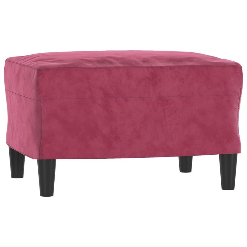 Casa si Gradina - Mobilier - Seturi de mobilier - Seturi living - Set canapea cu perne, 3 piese, rosu vin, catifea - Infinity.ro