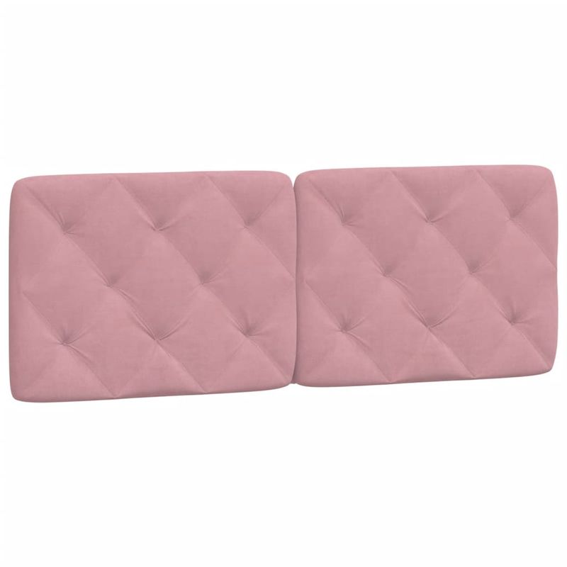 Casa si Gradina - Mobilier - Paturi si accesorii - Paturi - Cadru de pat cu tablie, roz, 140x200 cm, catifea - Infinity.ro