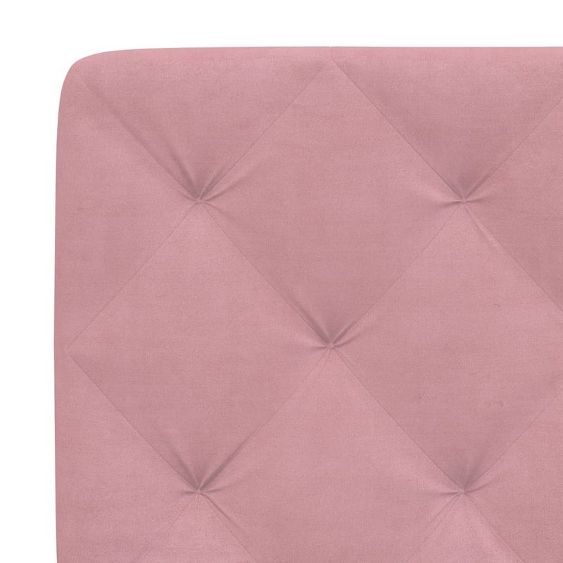 Casa si Gradina - Mobilier - Paturi si accesorii - Paturi - Cadru de pat cu tablie, roz, 140x200 cm, catifea - Infinity.ro