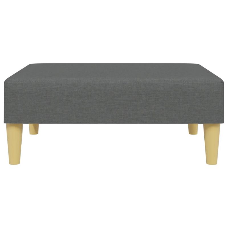 Casa si Gradina - Mobilier - Canapele si coltare - Canapele - Canapea extensibila 2 locuri/perne/taburet, gri inchis, catifea - Infinity.ro