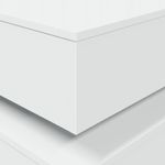 Casa si Gradina - Mobilier - Mese si birouri - Masute de cafea - Masuta de cafea cu lumini LED, alb, 50x50x40 cm - Infinity.ro