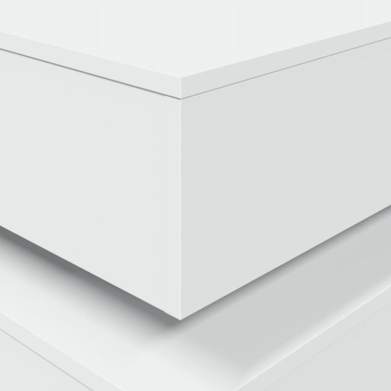 Casa si Gradina - Mobilier - Mese si birouri - Masute de cafea - Masuta de cafea cu lumini LED, alb, 50x50x40 cm - Infinity.ro