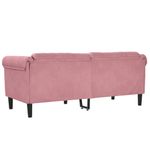 Casa si Gradina - Mobilier - Canapele si coltare - Canapele - Canapea cu 2 locuri, roz, catifea - Infinity.ro