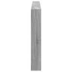 Casa si Gradina - Mobilier - Paturi si accesorii - Accesorii paturi - Tablie de pat cu dulap si LED, gri sonoma, 220x17x102 cm - Infinity.ro