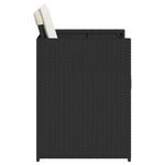 Casa si Gradina - Gradina si terasa - Mobilier exterior - Scaune si sezlonguri gradina - Scaune de gradina cu perne, 4 buc., negru, poliratan - Infinity.ro