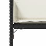 Casa si Gradina - Gradina si terasa - Mobilier exterior - Scaune si sezlonguri gradina - Scaune de gradina cu perne, 4 buc., negru, poliratan - Infinity.ro