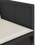 Casa si Gradina - Gradina si terasa - Mobilier exterior - Scaune si sezlonguri gradina - Scaune de gradina cu perne, 4 buc., negru, poliratan - Infinity.ro