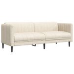Casa si Gradina - Mobilier - Seturi de mobilier - Seturi living - Set de canapele, 3 piese, crem, material - Infinity.ro