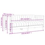 Casa si Gradina - Mobilier - Seturi de mobilier - Seturi living - Set de canapele, 3 piese, crem, material - Infinity.ro
