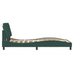 Casa si Gradina - Mobilier - Paturi si accesorii - Paturi - Cadru de pat cu lumini LED, verde inchis, 100x200 cm, catifea - Infinity.ro