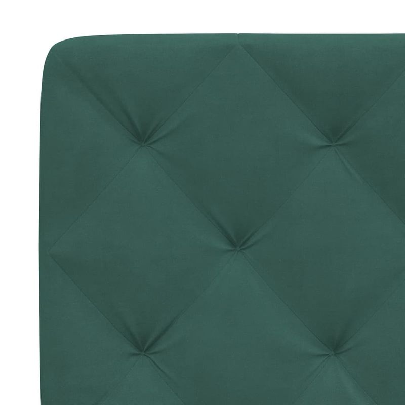 Casa si Gradina - Mobilier - Paturi si accesorii - Paturi - Cadru de pat cu lumini LED, verde inchis, 100x200 cm, catifea - Infinity.ro